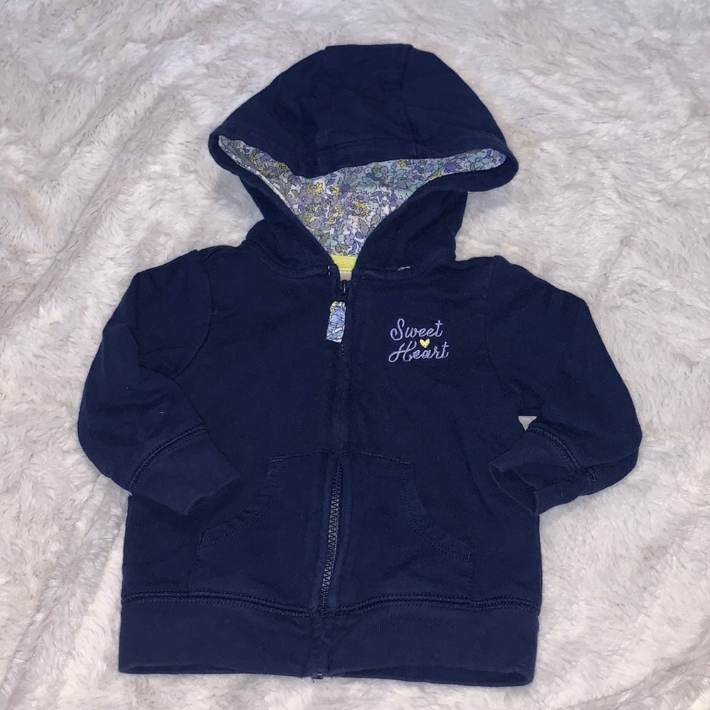 Carter’s blue hooded zip up sweater